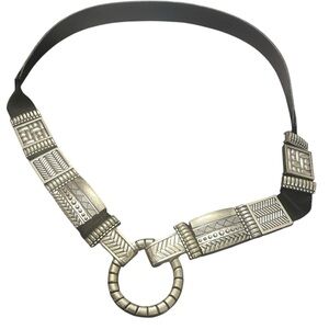 Chicos Leather, Metal Belt Women’s Sz L